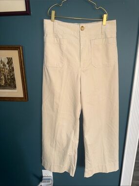 Anthropologie Maeve Colette Corduroy Pants in Cream